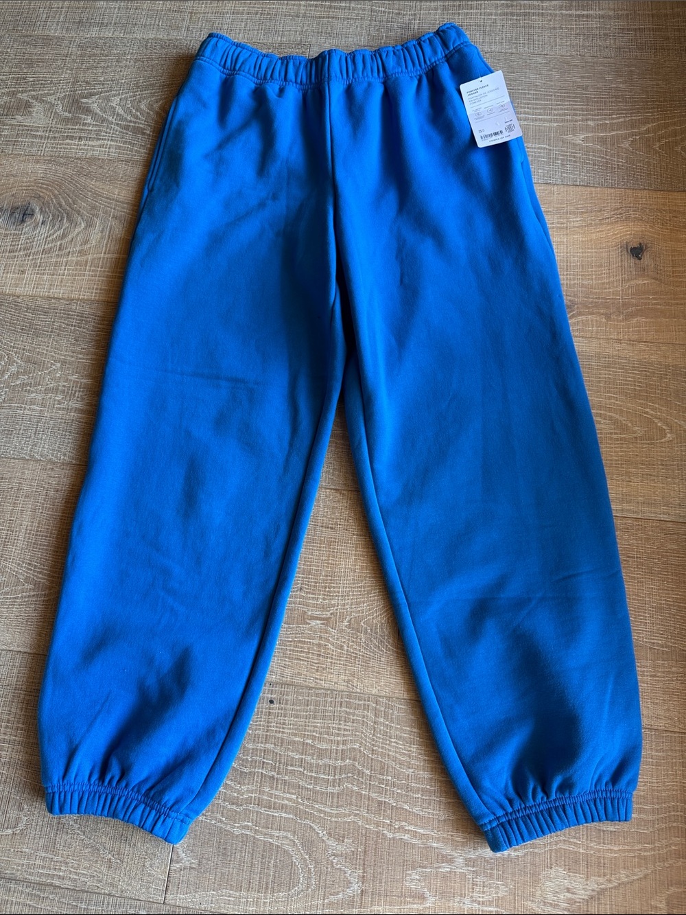 Athleta Royal Blue forever fleece Elastic Waist Joggers M NWT